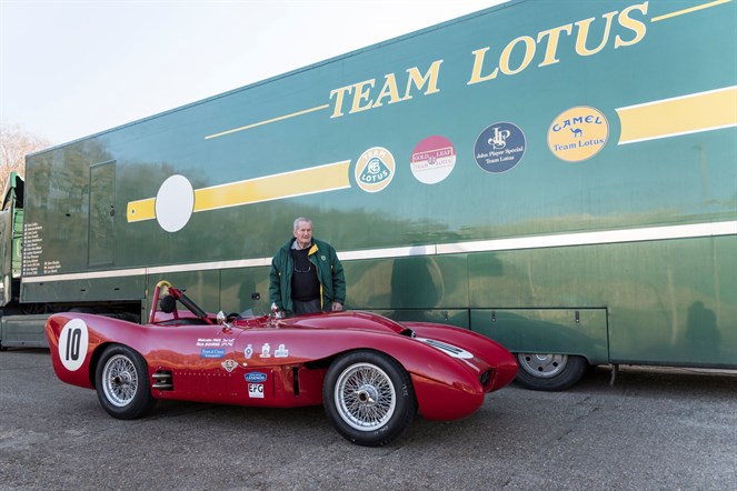 Mike Anthony reunited with his Lotus 11