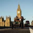 Veteran Car on Westminster Bridge