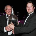 Andrew Park (right) receives the Foulston Award from Stuart Turner