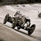 At Speed on the Banking at Brooklands