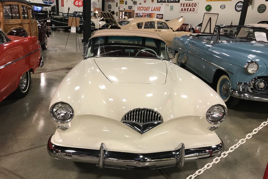 The unique grill work on the 1954 Kaiser Darrin 