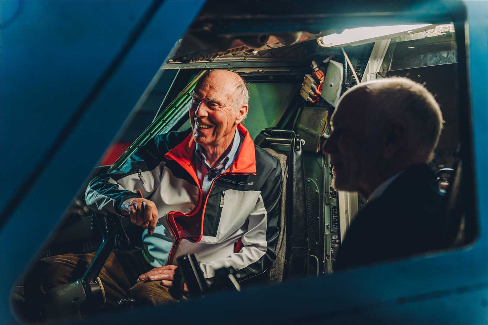 Richard Attwood in Concorde Cockpit
